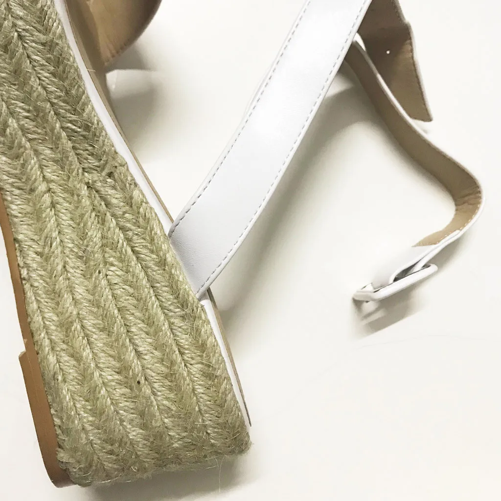 Сандалии SAGACE женские с пеньковой веревкой модные простые туфли на платформе