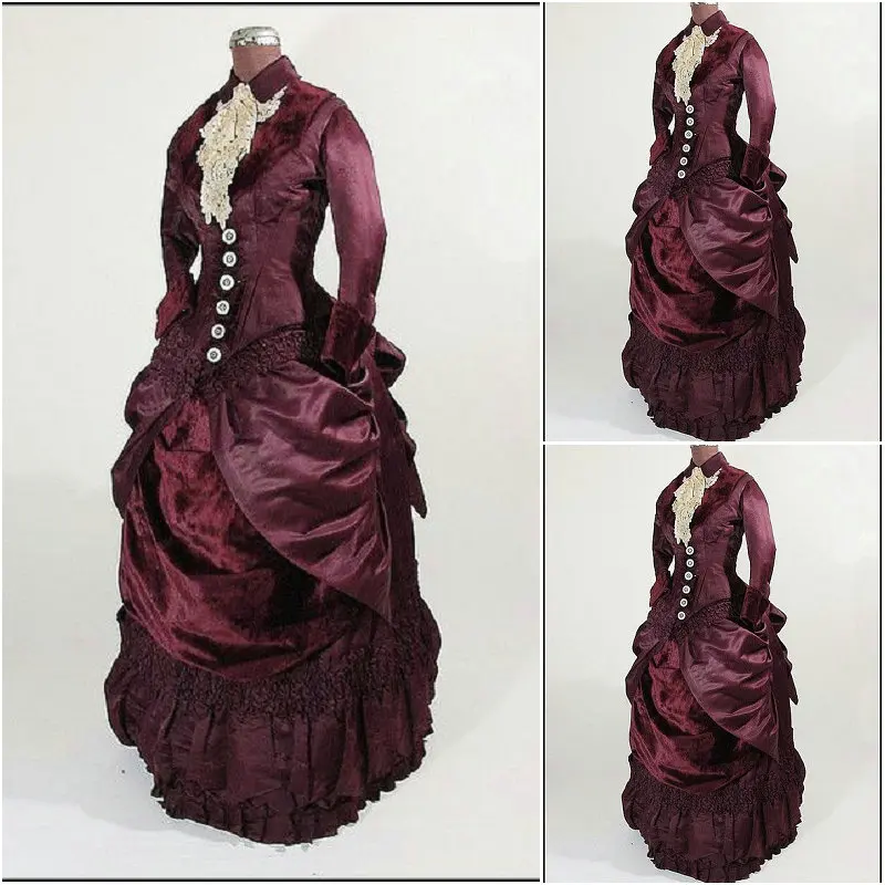 Новинка 2017! заказное викторианское платье 1860s Scarlett Civil War Southern Belle Платье Marie Antoinette