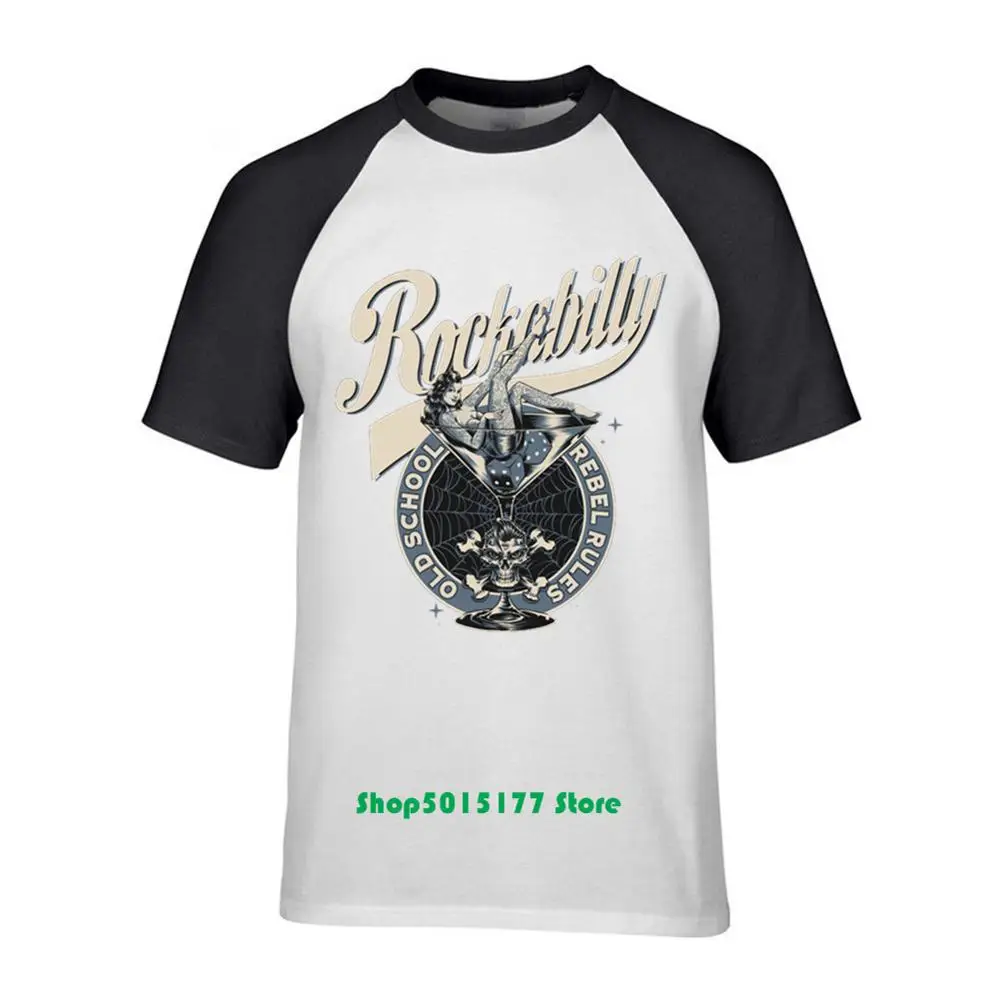 Новая распродажа рокабилли Rebel Rules футболка с фирменным принтом летние мужские