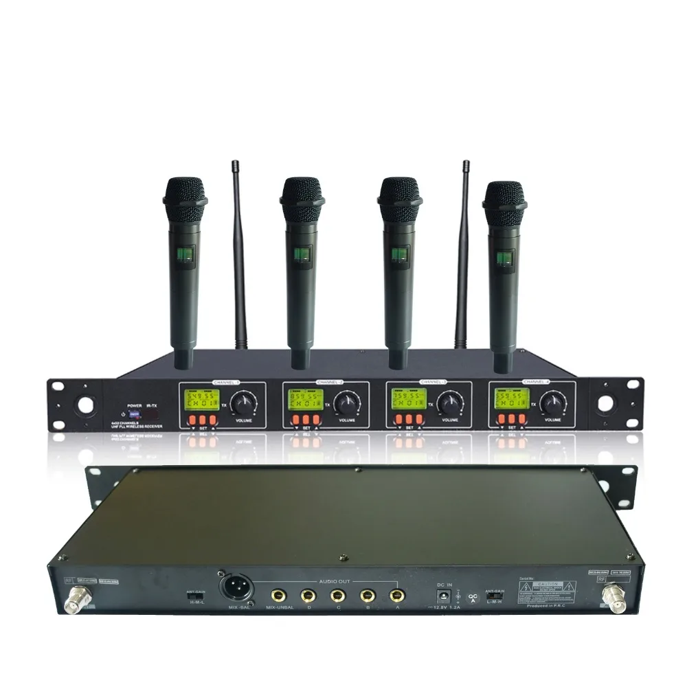 U4-OK-2H-B PRO 4 Ручной беспроводной микрофон для DJ и караоке | Электроника