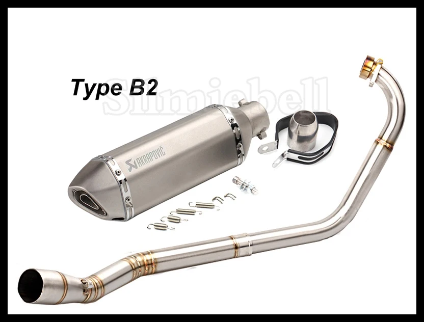 YZF R15 Akrapovic мотоцикл глушитель без шнуровки Escape Moto полная система звеньев трубы