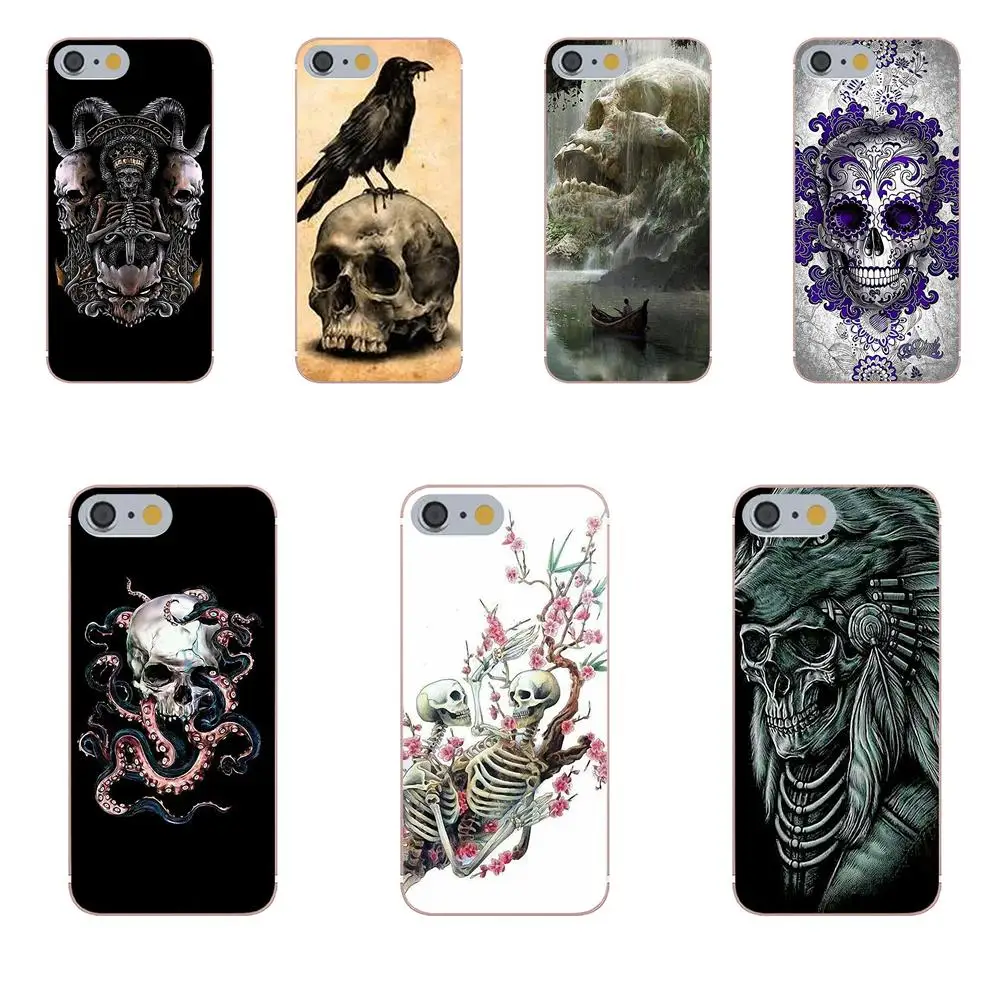 Tpwxnx ТПУ лучшие чехлы для Huawei Honor 5A 5X 6A 6C 6X 7X 9 V8 V10 Mate 7 8 10 P9 P20 Pro Lite Mini Play Skull Crow Flower