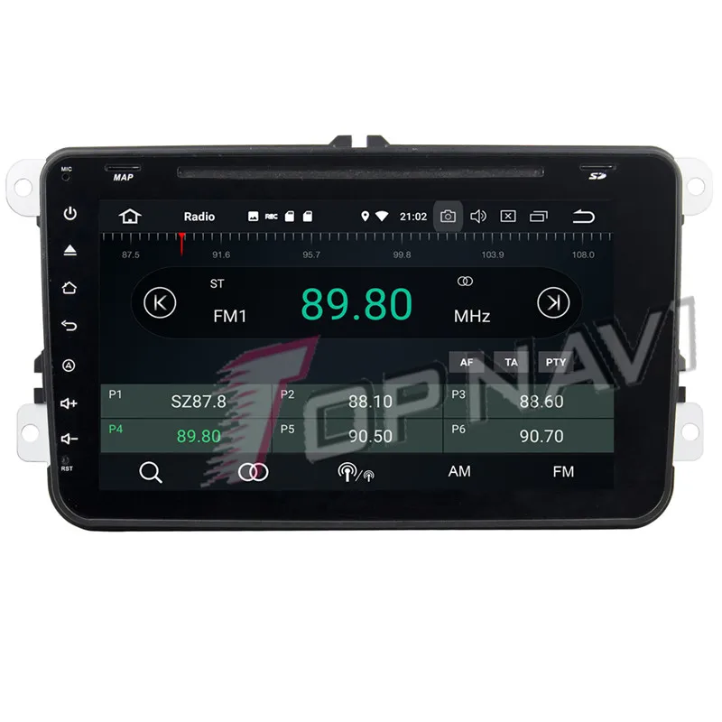 Автомобильный GPS навигатор Topnavi Android 9 0 медиа центр CD плеер для VW Magotan/Caddy/Passat Golf
