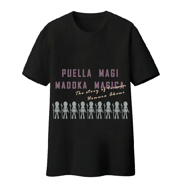 Футболка Puella Magi Madoka Magica Akemi Homura мужская хлопковая с коротким рукавом | Мужская