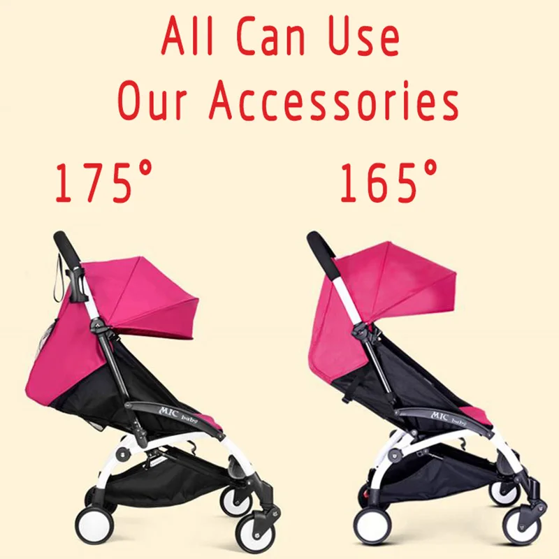 Baby Stroller Accessories Sun Canopy Car Linen hood and Seat Pad for Babyyoya Yoya Babyzen yoyo Cap Cushion visor Cover | Мать и ребенок