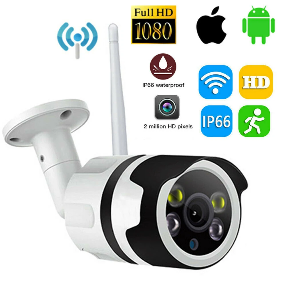 Беспроводная ip-камера, Wifi, 1080 P, CCTV, безопасность, видеонаблюдение, уличная, водонепроницаемая, сетевая камера, поддержка Micro Sd, слот, Ipcam, ИК, ночная