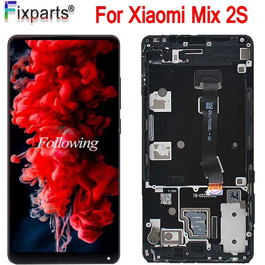 100% новый ЖК дисплей для Xiaomi Mix 2S Mix2S сенсорный экран дигитайзер в сборе стеклянная
