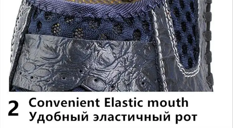 Г., летняя обувь из дышащего сетчатого материала мужская повседневная обувь Брендовая модная летняя обувь из натуральной кожи без шнуровки Мужская мягкая удобная обувь