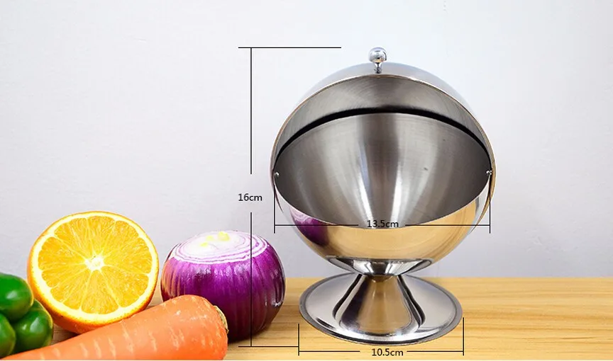 

Sugar Bowl Spherical stainless steel kitchen spice bottle flip cup sugar paste