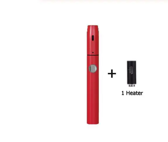 Нагреватель Kamry KeCig 2,0 Plus, комплект с нагревательной палкой, бездымный, KeCig2.0 Plus, испаритель тепловой штанги для табачного картриджа - Цвет: red with 1 heater