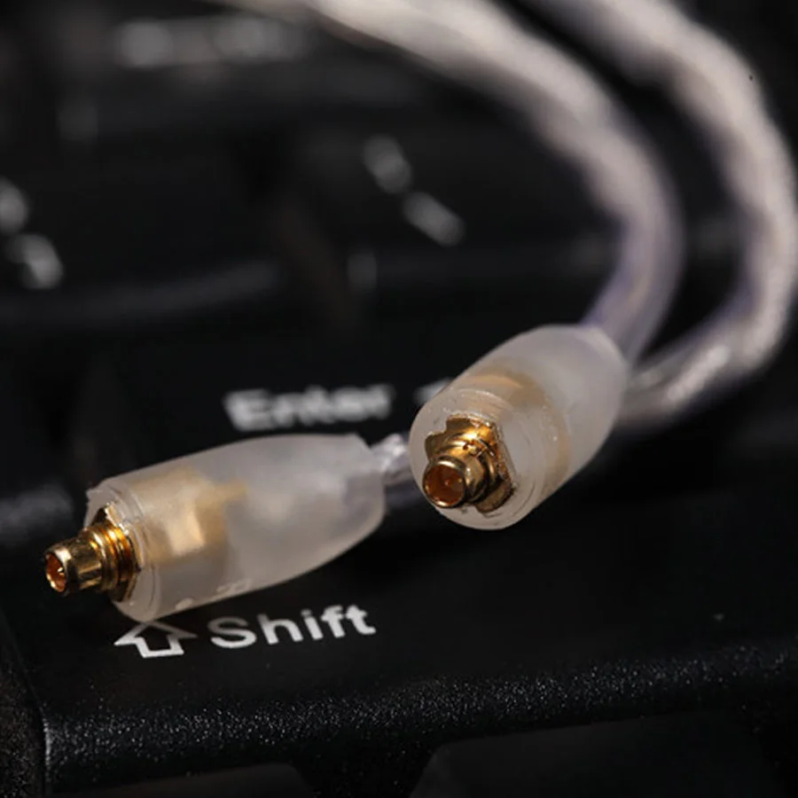 Новый Улучшенный MMCX кабель для наушников bee Для Shure SE215 SE425 SE535 SE846 посеребренный