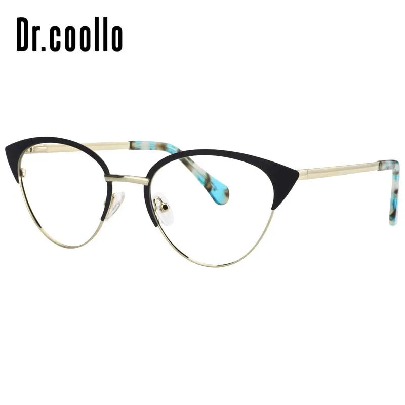 Dr coollo модный стиль полный обод металлический Browline очки для чтения Оптические
