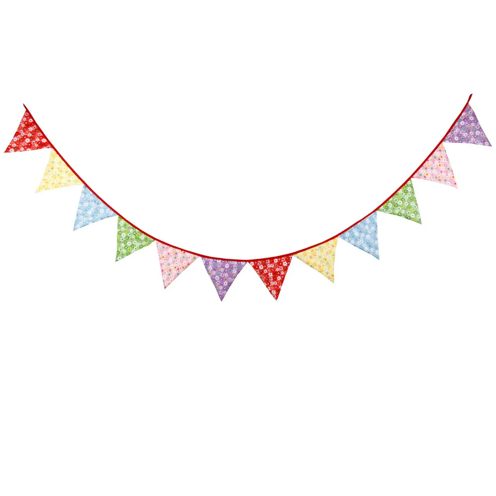 Украшения дома 3.2 м 12 флаги ручной работы Ткань овсянка вымпел украшения партии