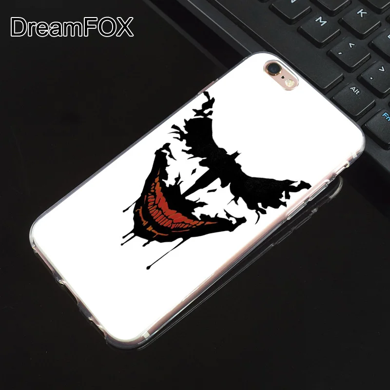 DREAMFOX N082 Джокер Мягкий ТПУ силиконовый чехол для Apple iPhone XR XS Max 8X7 6 S плюс 5 5S SE 5C 4 4S |