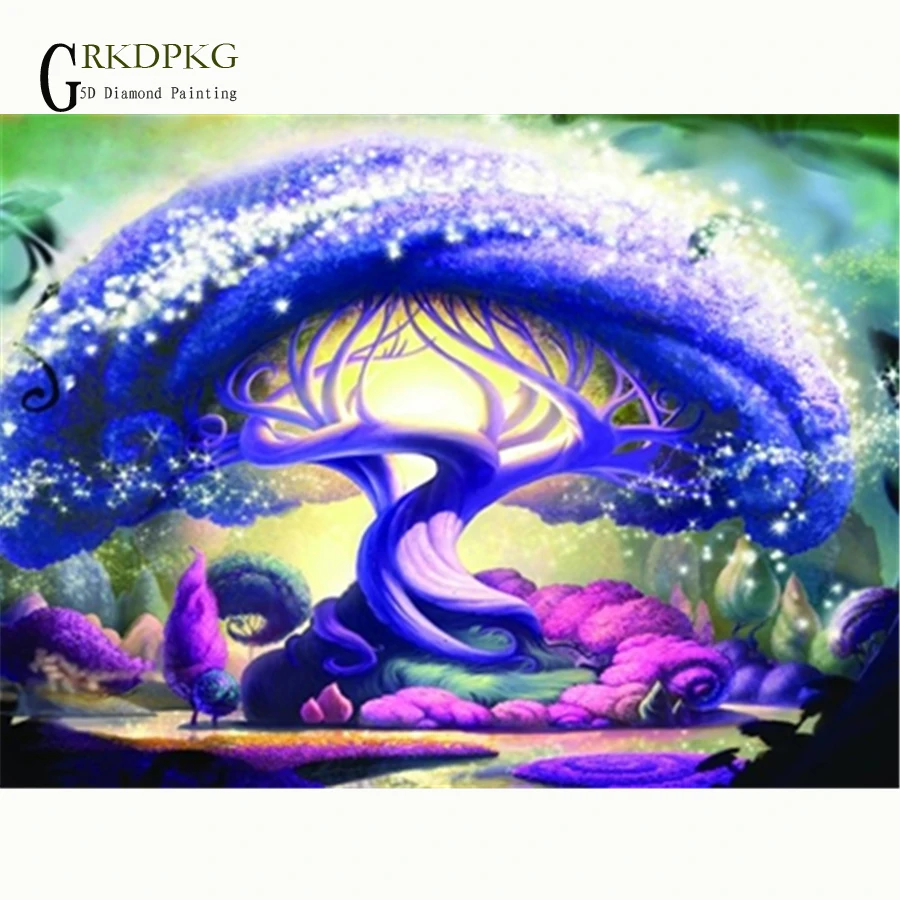 

Diamond Painted Tree 5D DIY, Fantasy Landscape, Diamond Embroidery, Cross Stitch, Rhinestone Diamond Mosaic, Wedding Decor drill