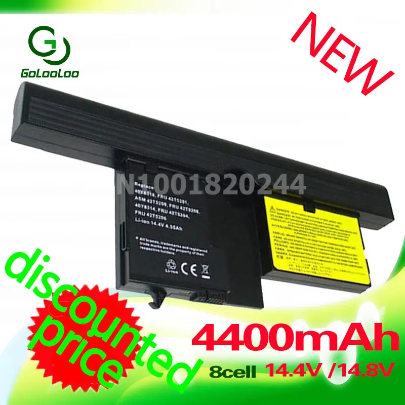 

Golooloo 4400MaH Laptop Battery for Lenovo ThinkPad X61 X60 Tablet PC 40Y8314 40Y8318 42T5209 42T5204 42T5206 42T5208 42T5251