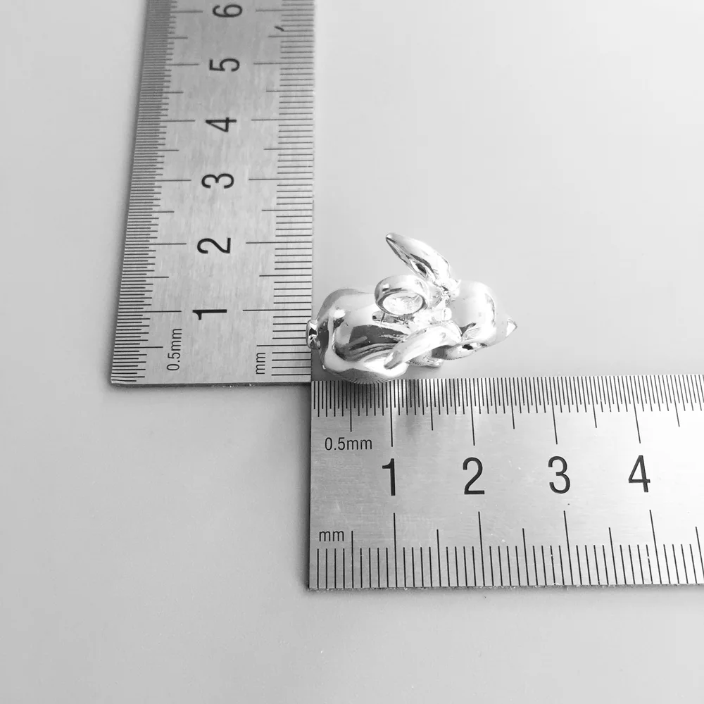 Bunny Rabbit Pendant 2018 New Fashion Jewelry 925 Sterling Silver Cute Gift For Women Girls Fit Necklace | Украшения и аксессуары
