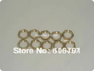 10 шт. M10 * 1 18 дюйма 14 дюйма 38 дюйма 12 дюйма 34 дюйма 1 дюйм BSP, Женский латунный фитинг для труб, шестигранная Стопорная гайка