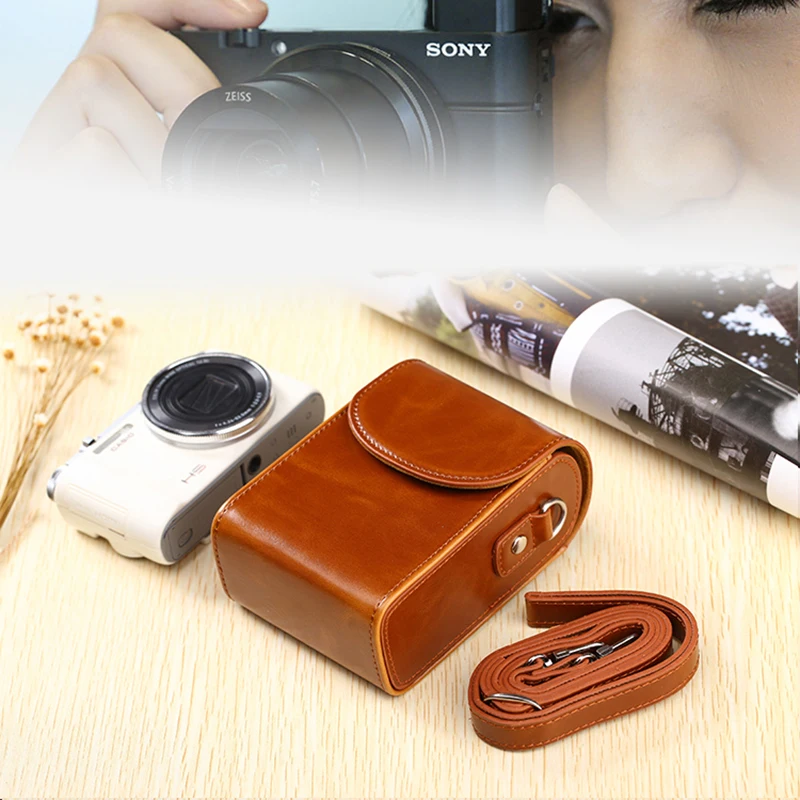 Высокое качество PU сумка для камеры кожаный чехол Sony DSC RX100 II III IV M4 M5 HX90V HX90 HX80 HX60 HX50