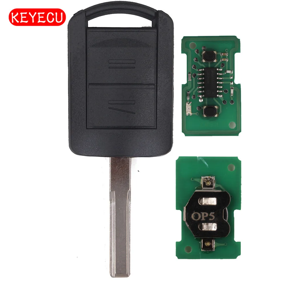 Keyecu новый автомобильный дистанционный ключ 2 кнопки 433 МГц ID40 для Vauxhall Meriva Tigra Corsa C