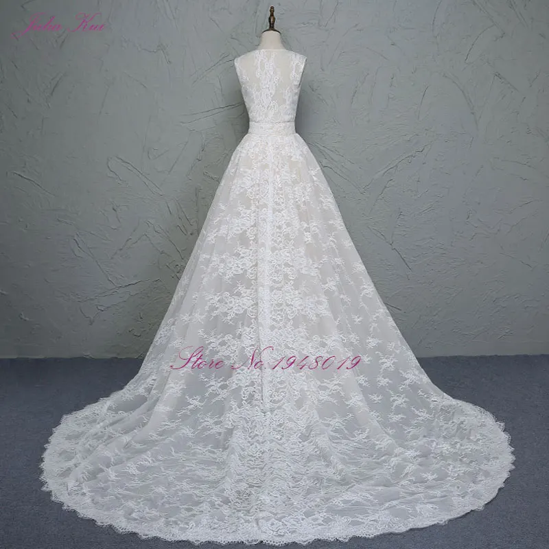 Свадебное платье с вырезом сердечком и съемной линией 2 в 1|a line wedding dress|wedding dress