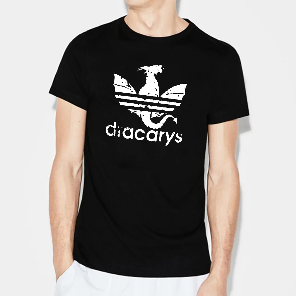 QIM 2019 Dracarys Игра престолов унисекс летняя модная футболка для взрослых стильная