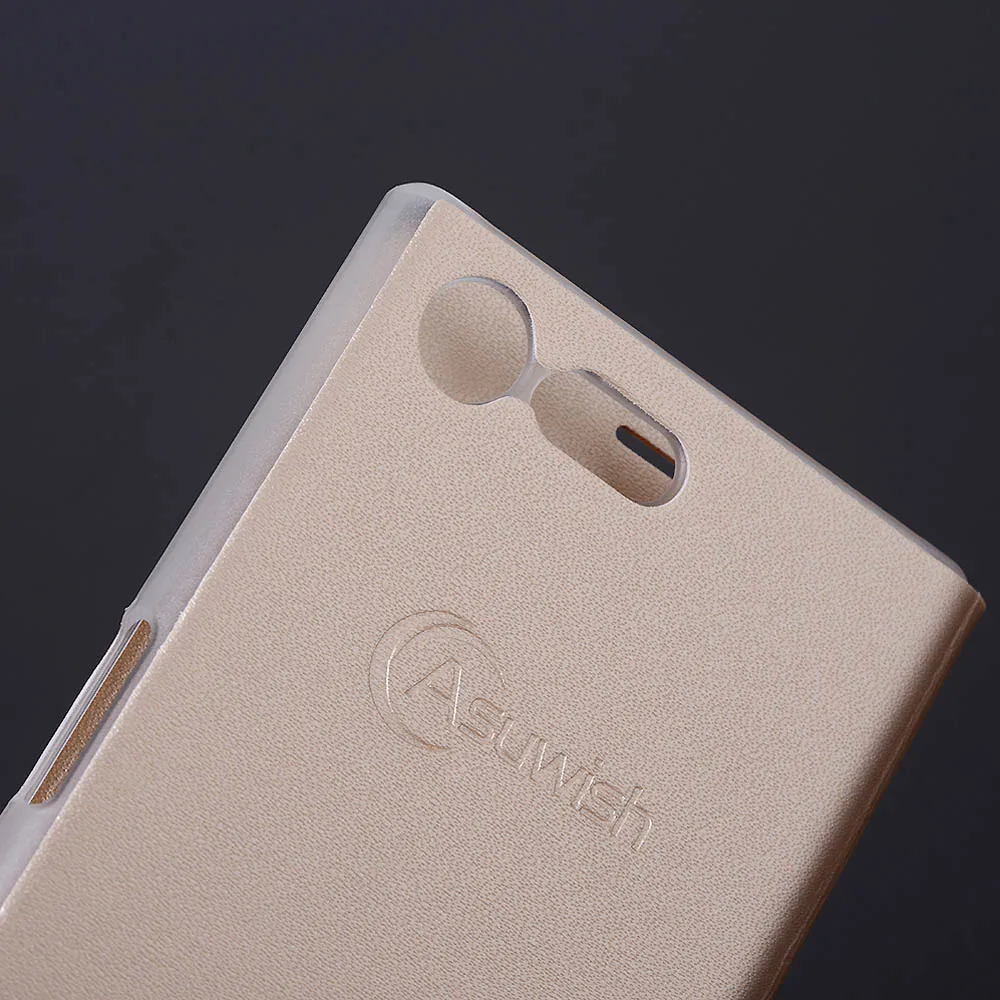Asuwish кожаный флип чехол для телефона Sony Xperia XZ1 Compact XperiaXZ1 Xpera Xpeia Dual mini XZ1Compact SonyXZ1