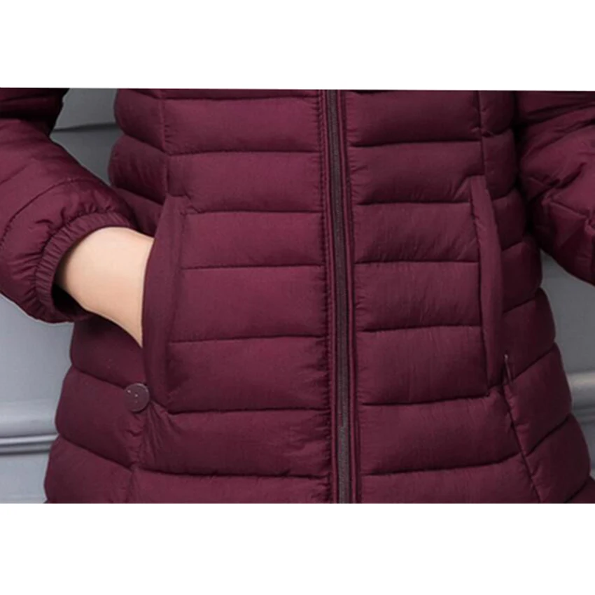 Женские парки куртка новое зимнее теплое хлопковое пальто с капюшоном женская