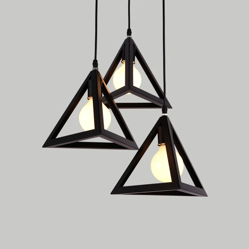 

Pendant Lights Nordic Wrought Iron Personality Pendant Lights Simple Creative Single Head Three Restaurant Aisle Pendant Lights