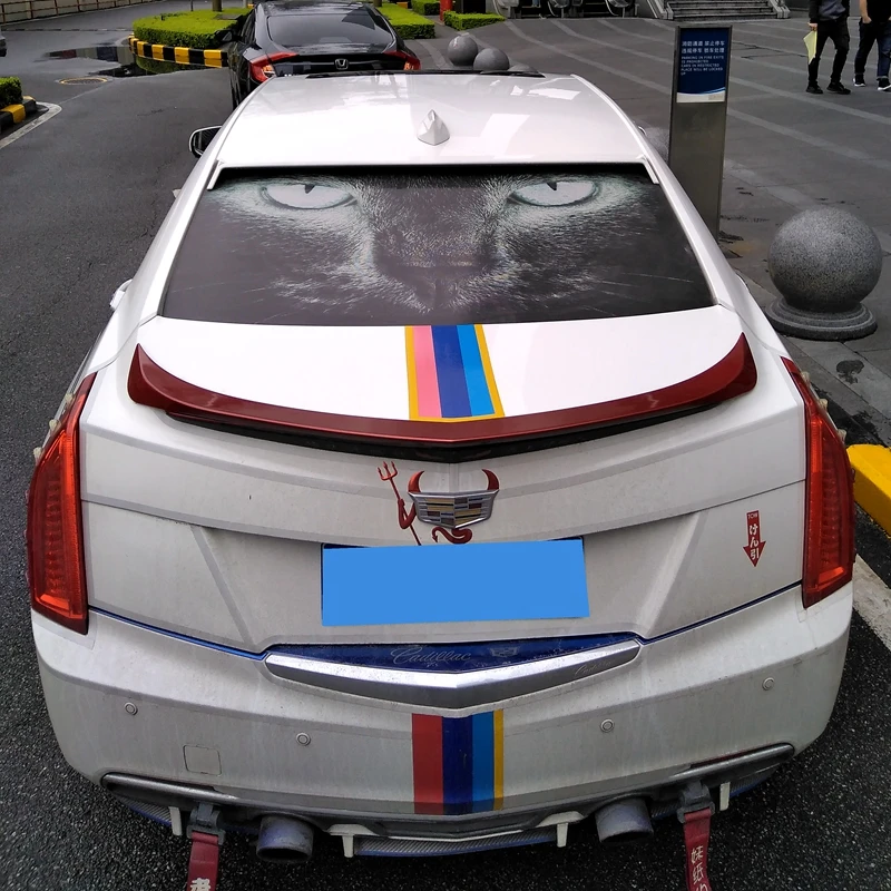Для Cadillac ATS 2013 2014 2015 2016 задний спойлер багажника ABS материал украшение в виде