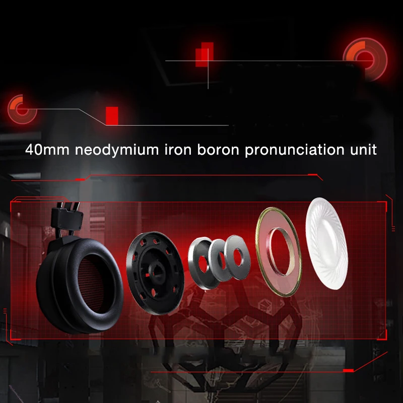 NEWMINE NM 880 HIFI Качество наушников Проводная компьютерная игровая Адаптивная Шум