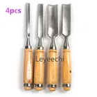 Набор резцов для резьбы по дереву, 4 шт.лот, 45 # сталь, 6121824 мм, 240 мм