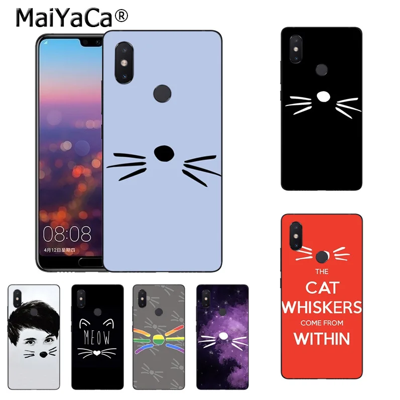 MaiYaCa Дэн и Фил кошка усы красивые аксессуары для телефона чехол xiaomi mi 8 se 6 note2 note3