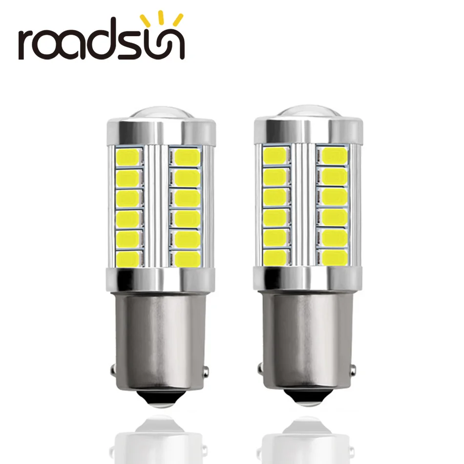 2шт 1156 P21W BA15S 33 SMD 5630 5730 СВЕТОДИОДНЫЙ Автомобильный резервный светильник лампа
