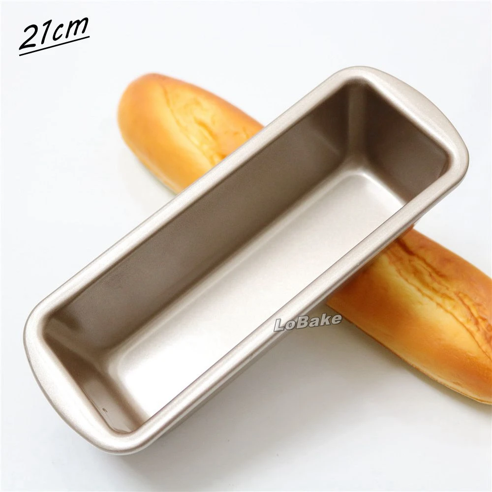 Новое поступление 21 см прямоугольная антипригарная форма из золотистой