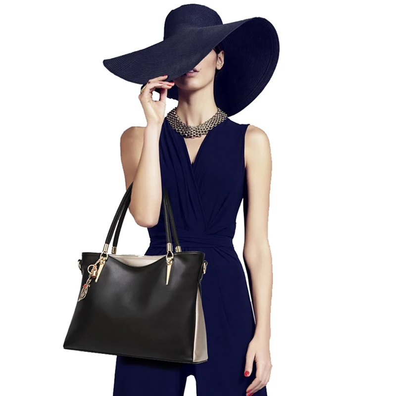 

Women Fashion Tote Bag Big Volume PU Leather Big Handbags Girls Shoulder Bag Woman's Bags Bolsas Female Purse Mummy Shopping Bag