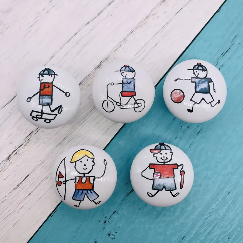 1 шт. поп-стиль Керамика один круглый ящика с рисунком из мультфильмов для