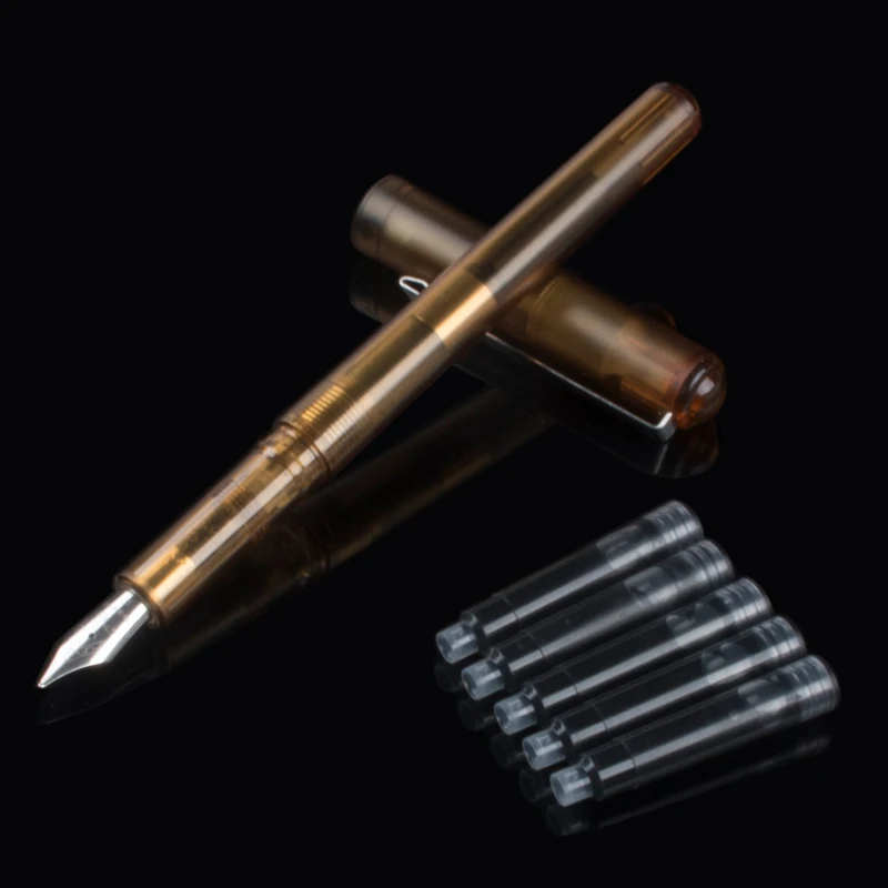 JINHAO 991 металлические прозрачные чернильные ручки 0 5/0 38/nib школьные и офисные