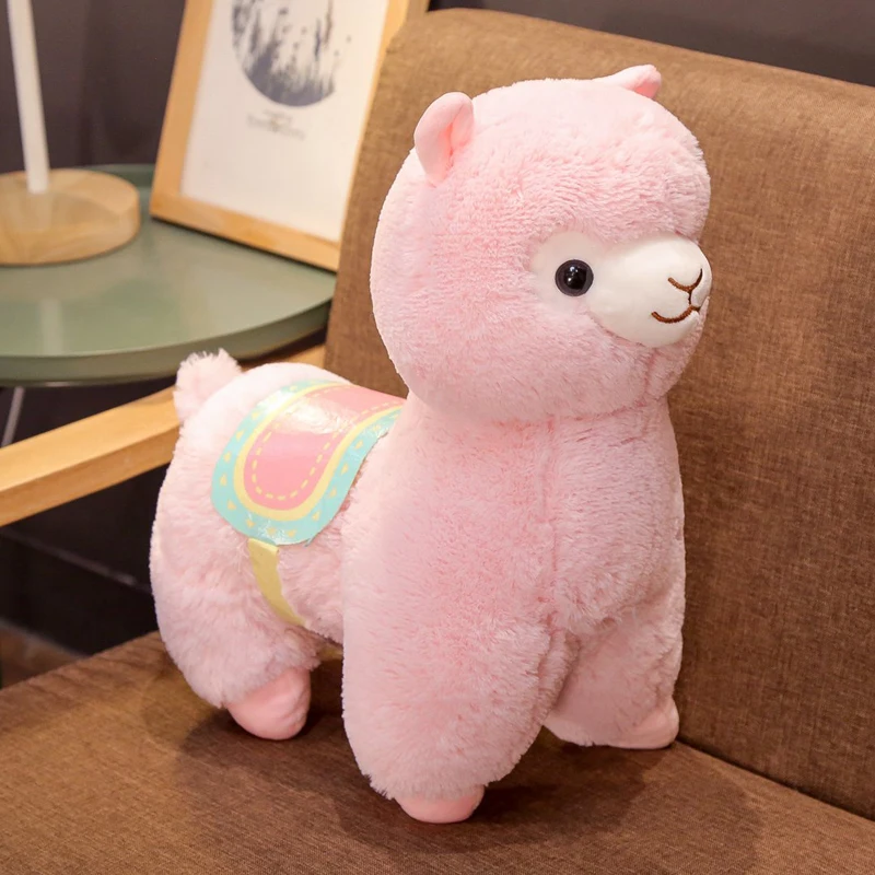 1 шт. 35/50 см Прекрасный японский Alpacasso Альпака плюшевая игрушка мягкая игрушка в виде животного, детская игрушка рождественские подарки - Цвет: Розовый