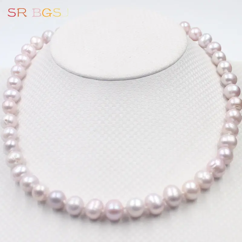 Бесплатная доставка 10 мм почти круглый узел из пресноводного жемчуга элегантное