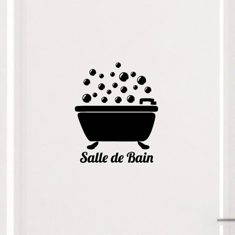 Виниловые наклейки на стену для ванны ванной комнаты | Дом и сад
