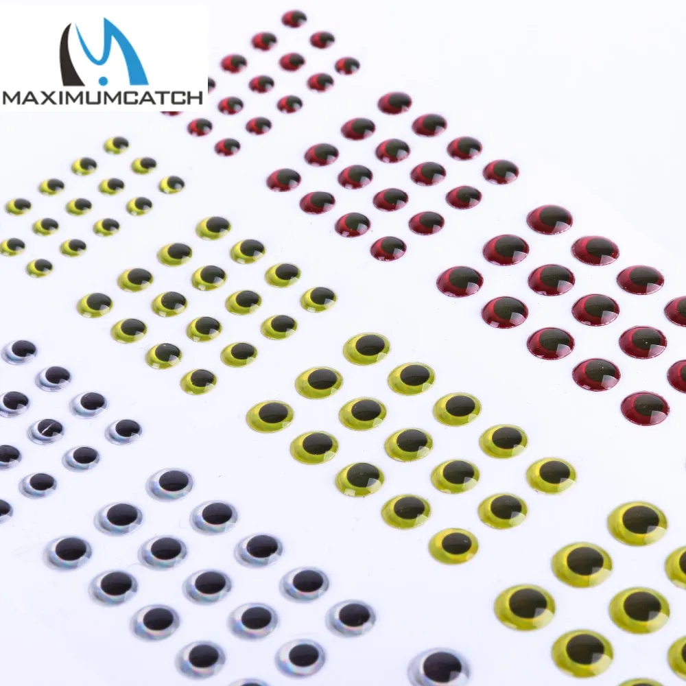 Рыболовные глаза для приманки Maximucatch рыболовные рыбалки из серебристого +