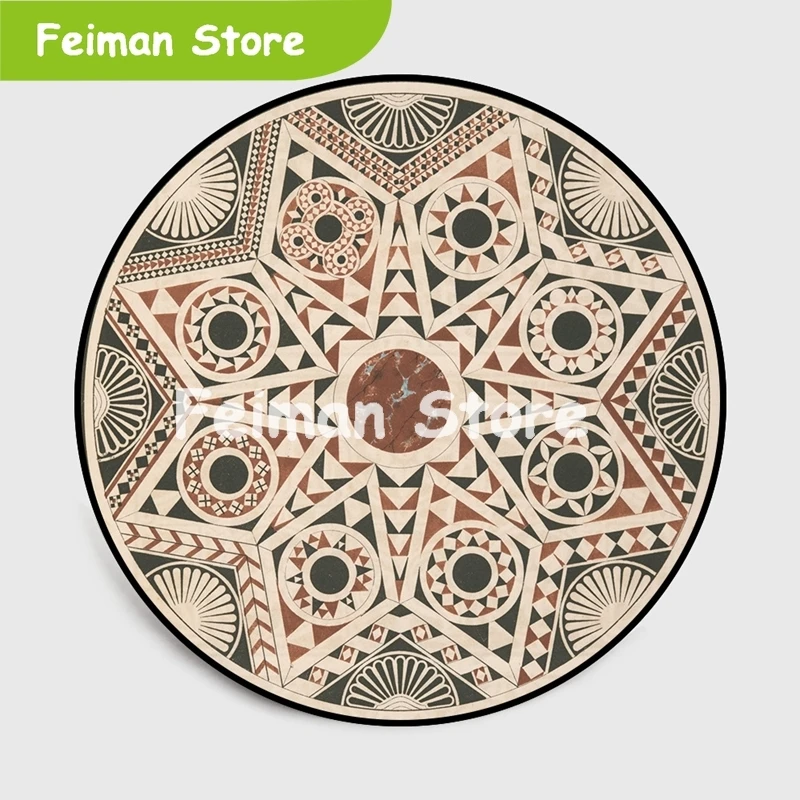 Morocco Round Carpets For Living Room Baby Crawling Geometric Turkey Anti-Skid Carpet Home Decor Kids Bedroom Area Rugs | Дом и сад
