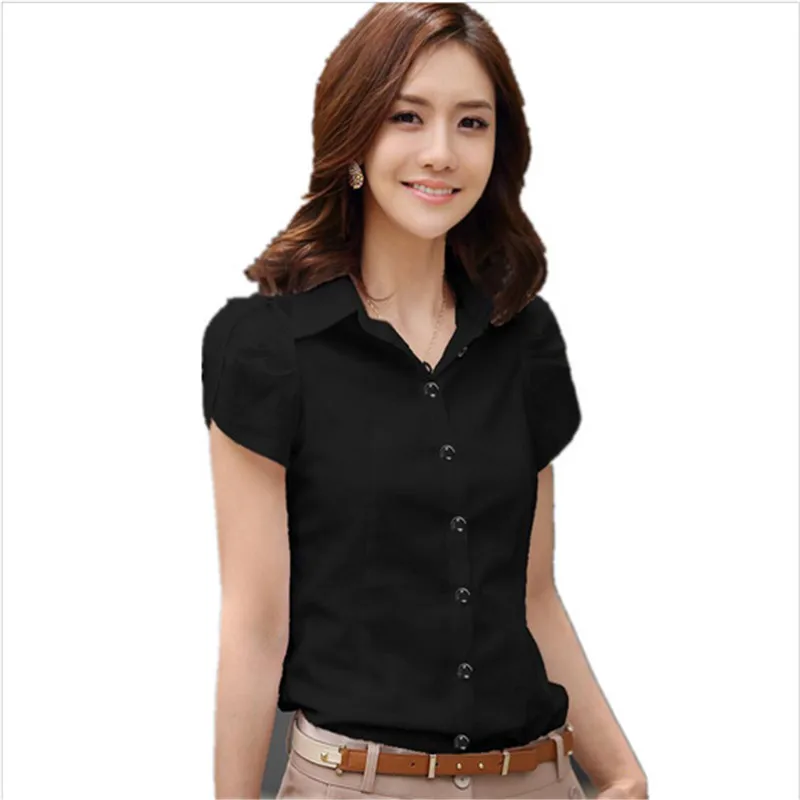 2017 новые модные женские рубашки элегантные OL деловые формальные шифоновые