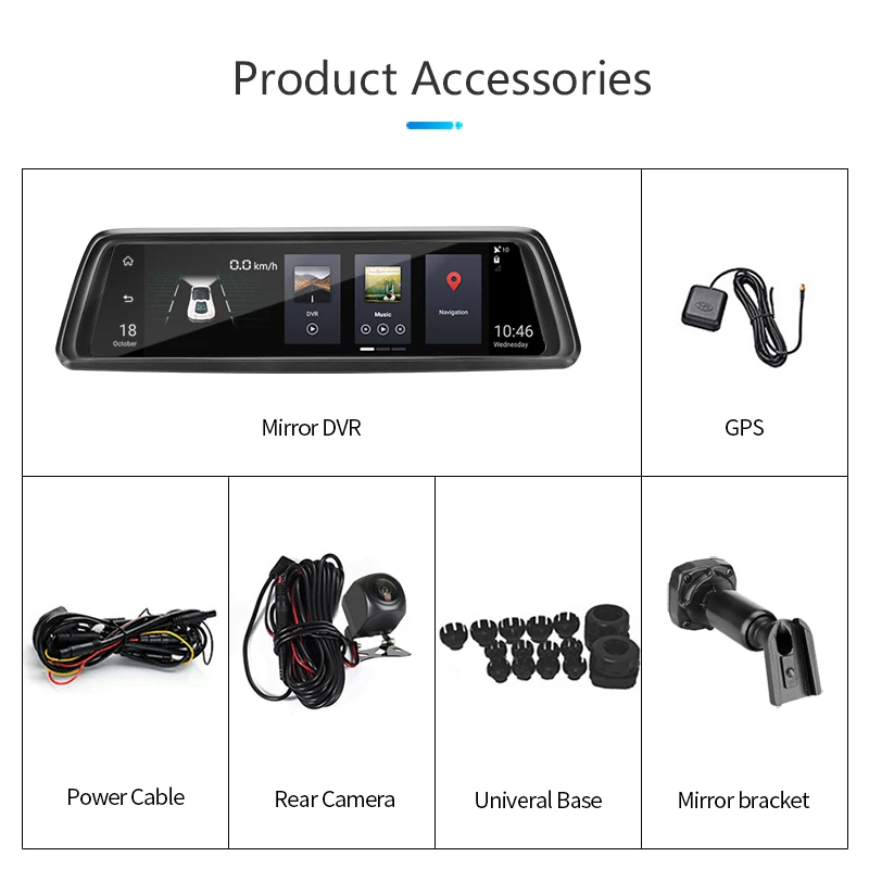Jansite 4G 10 &quotсенсорный экран dashcam Автомобильный видеорегистратор Android 5 0 gps