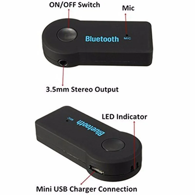 Универсальный 3,5 мм Автомобильный Bluetooth аудио Музыка приемник адаптер авто AUX потокового A2DP комплект для динамика наушников