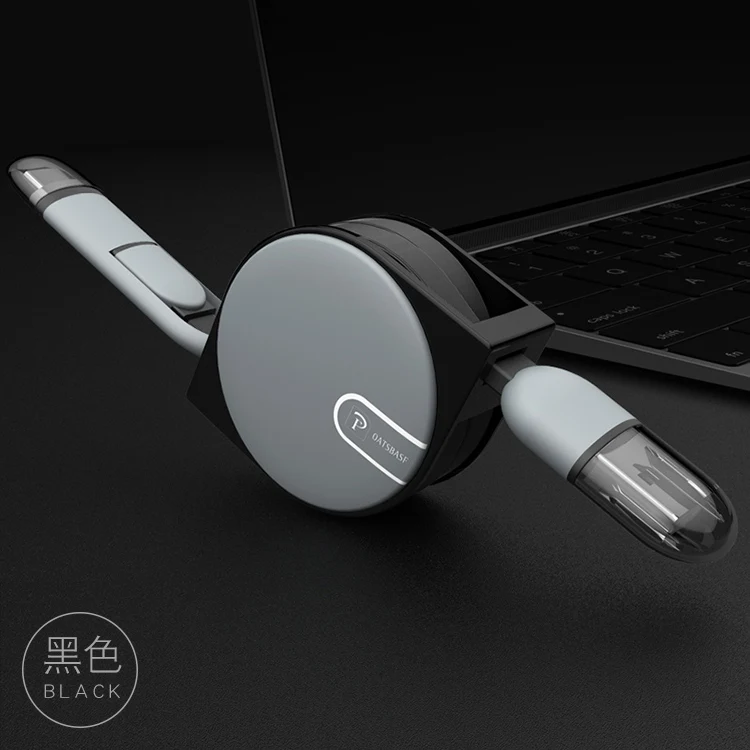 OATSBASF Выдвижной USB C для samsung galaxy Note 9 S9 Plus One plus 6 кабель Тип C зарядное устройство для One Plus 5T Xiaomi mi x 2 2S