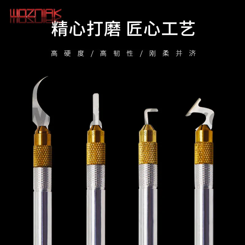 Wozniak X1015 Tool Knife for Rework of Mobile Maintenance Chip Edge scraping glue Shovel black Degumming Cleaning knife | Инструменты