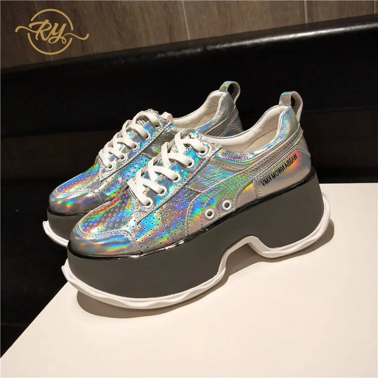 RY-RELAA womens sneakers shoes fashion white sneakers Genuine Leather Summer luxury shoes women designers women casual shoe