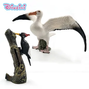 Cute Simulation Seagull bird Woodpecker Artificial animal model Action figure plastic Decoration educational toy Gift For Kids